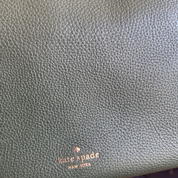 Kate Spade Leila Med. Triple Compartment Shoulder Bag Dark Evergreen - Picture 14 of 15